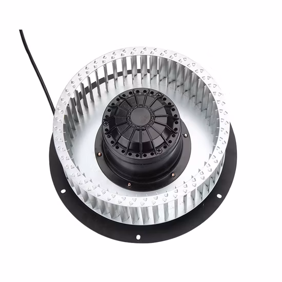 뒤로 구부려지는 산업 고압 AC 220V 240V DC Ec 송풍기 임펠러 원심 팬
